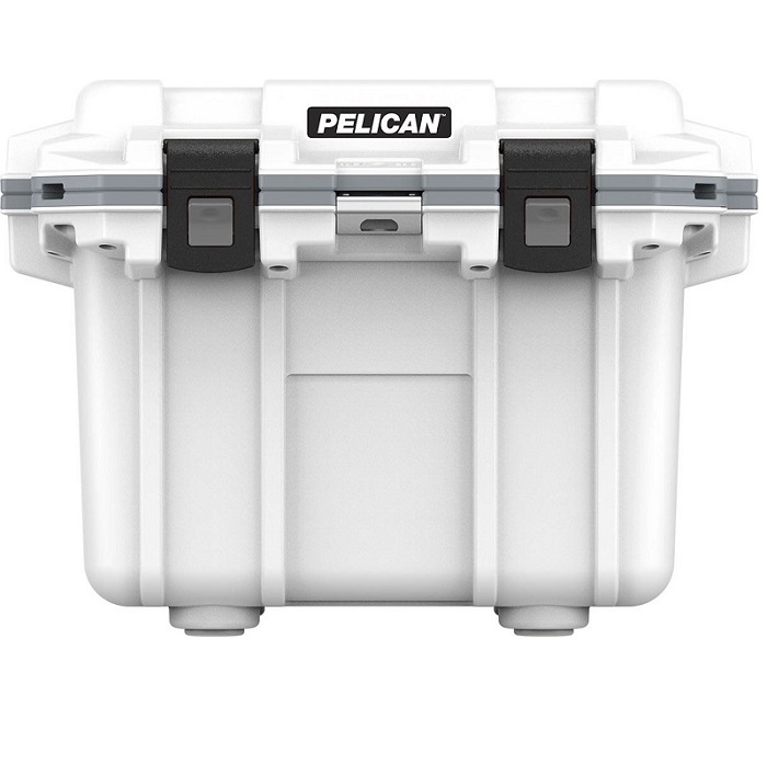 30qt Elite Cooler, Hielera Pelican, Blanco/Gris