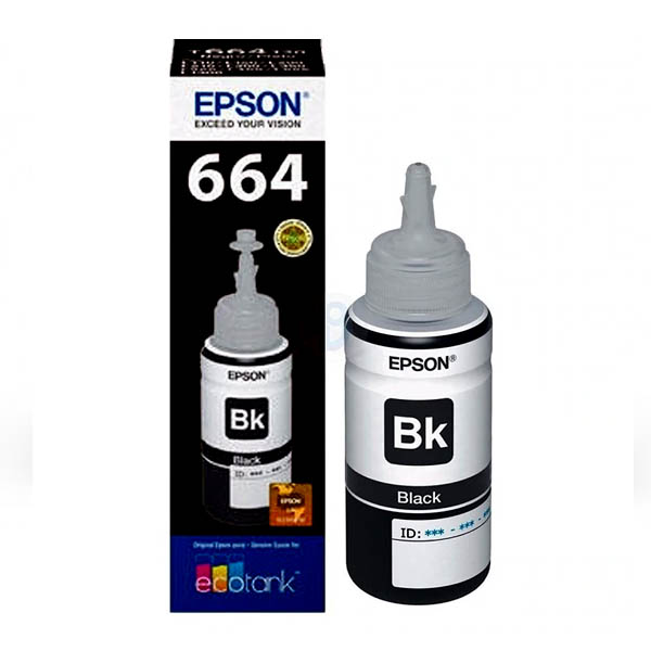 Botella de Tinta EPSON T664120-AL, Negro