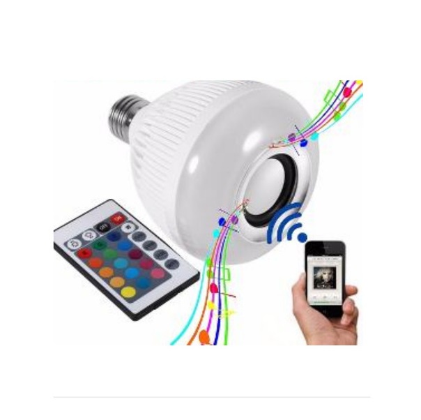 FOCO BOCINA BLUETOOTH LUZ LED 