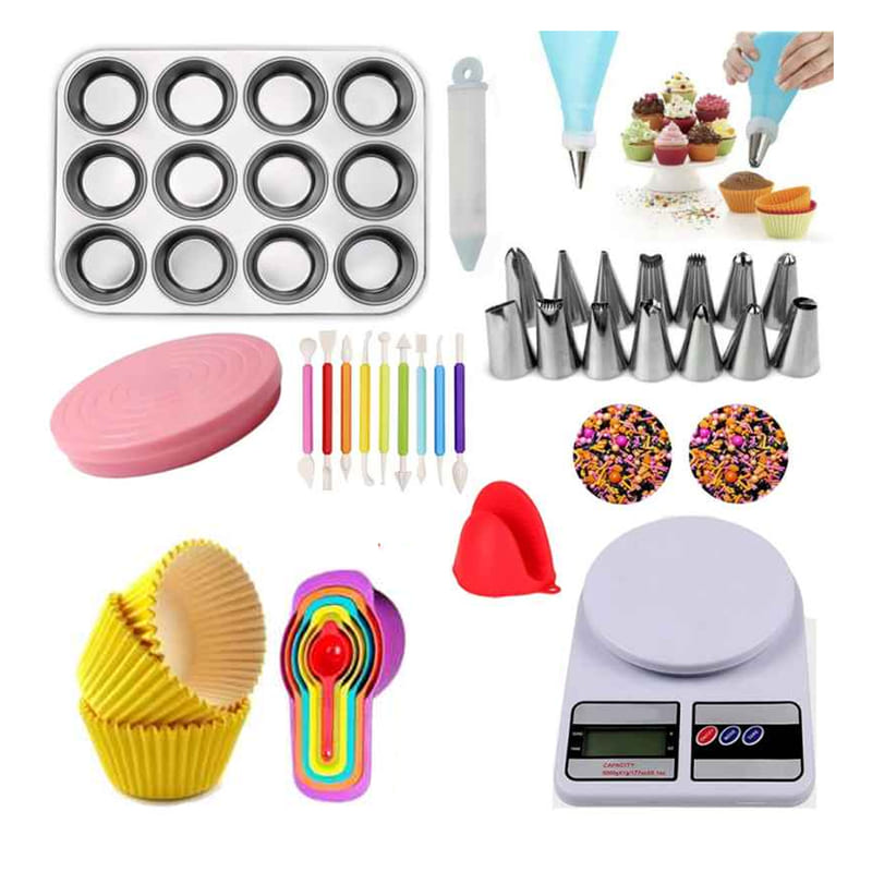 138 Pzas Kit de Decoración Cupcakes Reposteria Set de Decoración Repostería, Herramientas de Decoración pastel