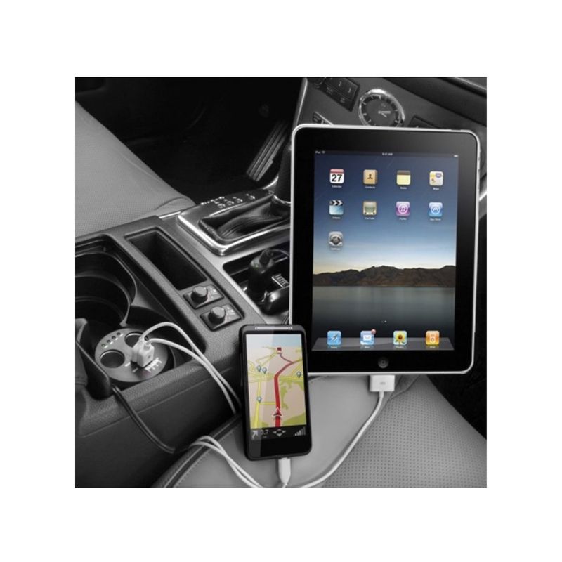 Adaptador porta vasos con doble puerto USB Wagan Tech 2537-5