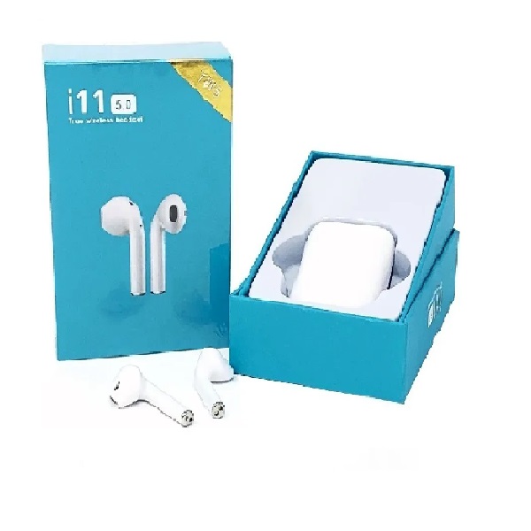 Audífonos Bluetooth I11 TWS Versión Touch Tipo AirPods Blanco