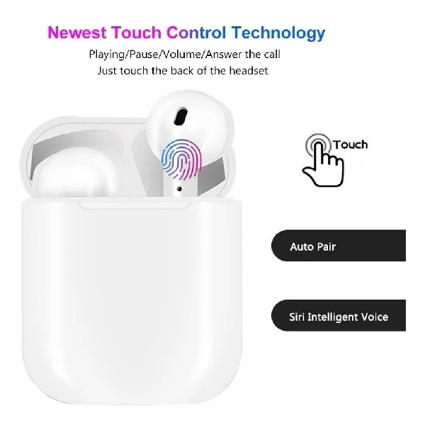 Audífonos Bluetooth I11 TWS Versión Touch Tipo AirPods Blanco