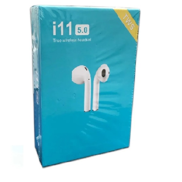Audífonos Bluetooth I11 TWS Versión Touch Tipo AirPods Blanco