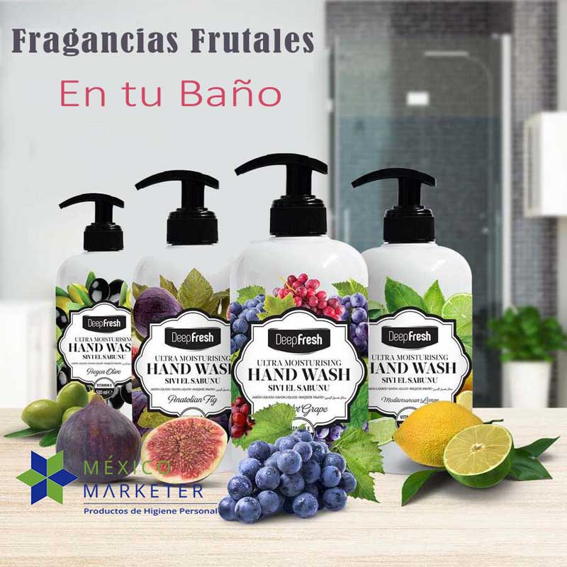 Jabón Líquido Hidratante Deep Fresh Garden Series Pack Mixto de 4 piezas con 500 ml c.u. 