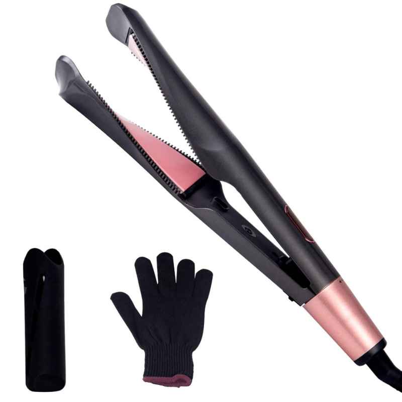 Plancha Rizadora y Alisadora De Cabello 2 En 1, Cabello Liso y Rizado