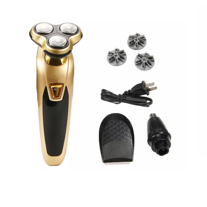 Rasuradora Eléctrica Con Accesorios 3en1 para Patillas, Orejas y Nariz .