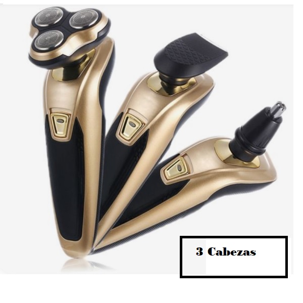 Rasuradora Eléctrica Con Accesorios 3en1 para Patillas, Orejas y Nariz .