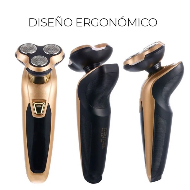 Rasuradora Eléctrica Con Accesorios 3en1 para Patillas, Orejas y Nariz .