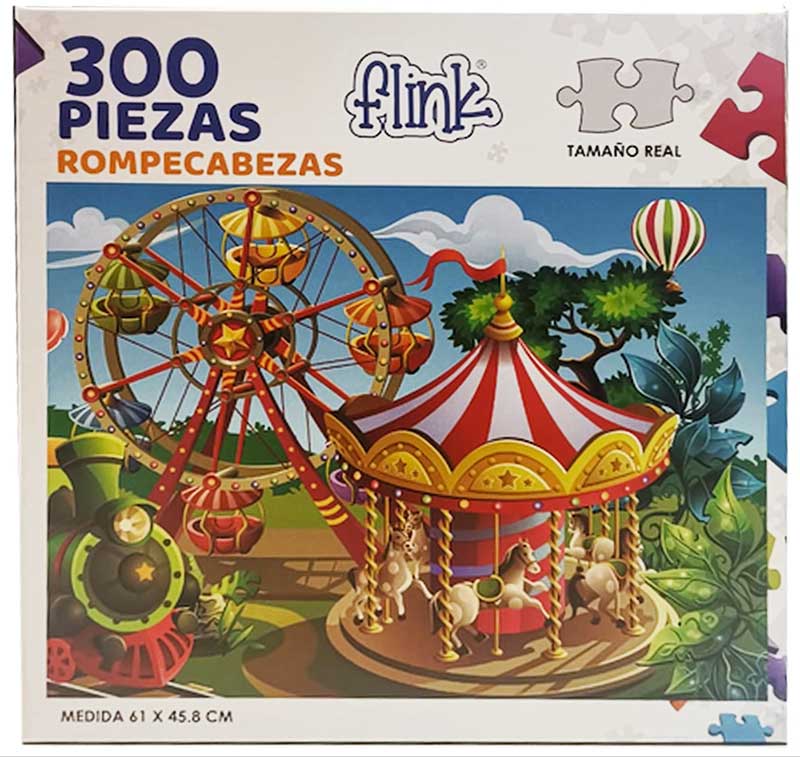 FLINK Rompecabezas Carrusel en la Feria 300 piezas