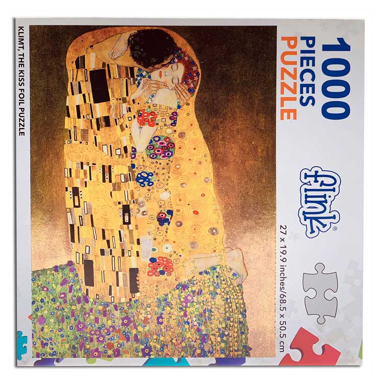 FLINK Rompecabezas Klimt, El Beso, Metalizado