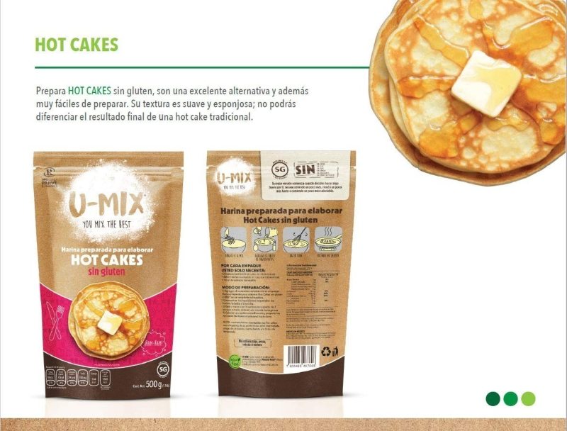 Combo Variado De Harinas U-mix  Premezclas Harina Sin Gluten HOTCAKE-GALLETA-BROWNIE