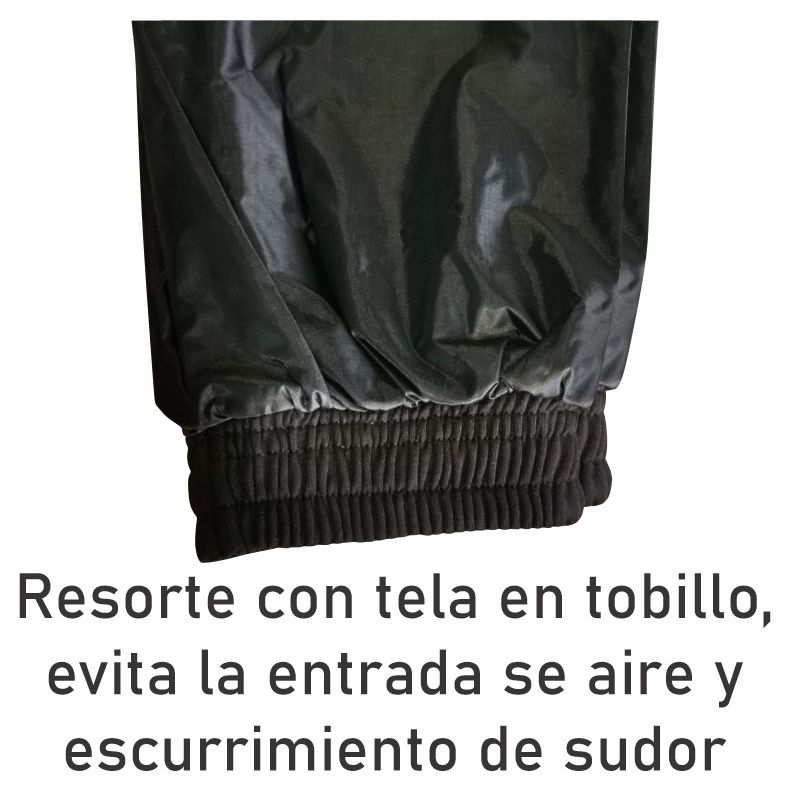 Sudadera Sauna USO RUDO Fabricado en Nylon Con PVC Con Cierre Y Logos Reflex