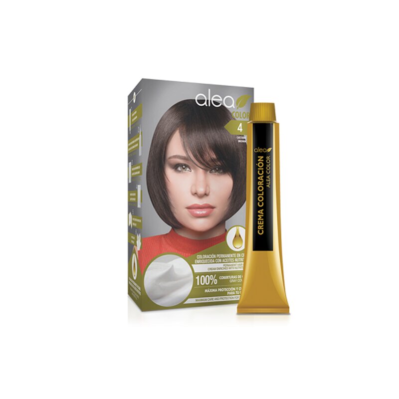 Salerm Alea Tinte Permanente para cabello Tono 4 Castaño medio