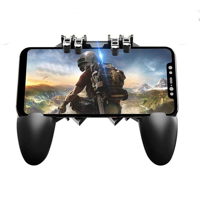 CONTROL GAMEPAD 4 GATILLOS AK66 NEGRO