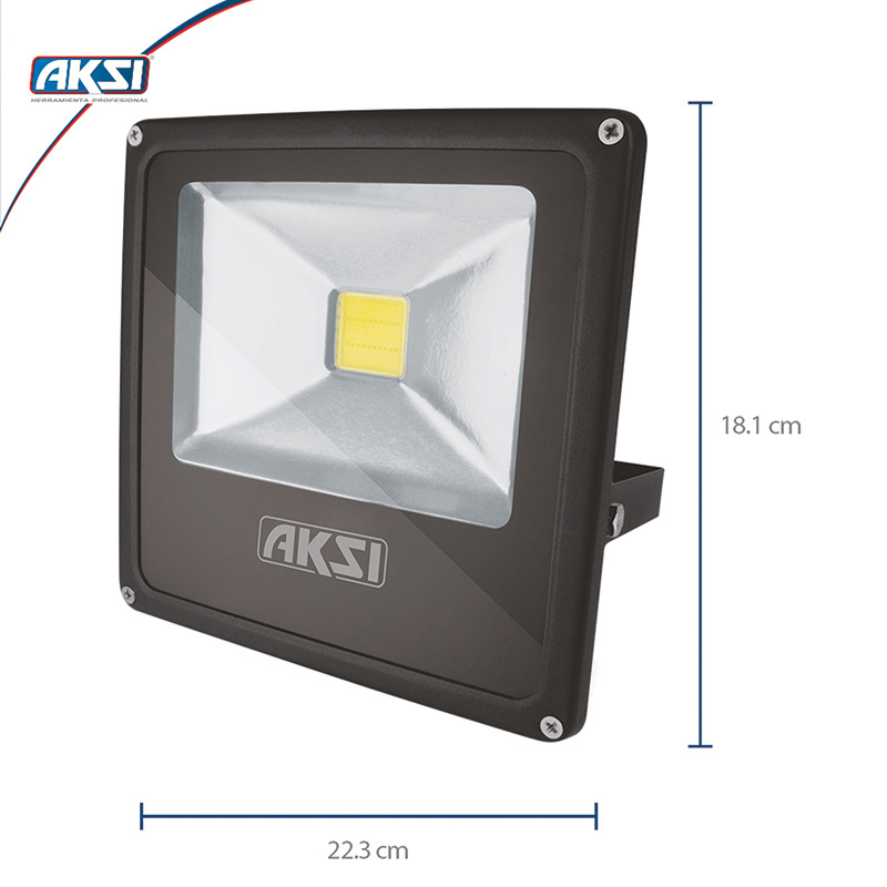 Reflector de LED Aksi 30W COB luz calida 3000k