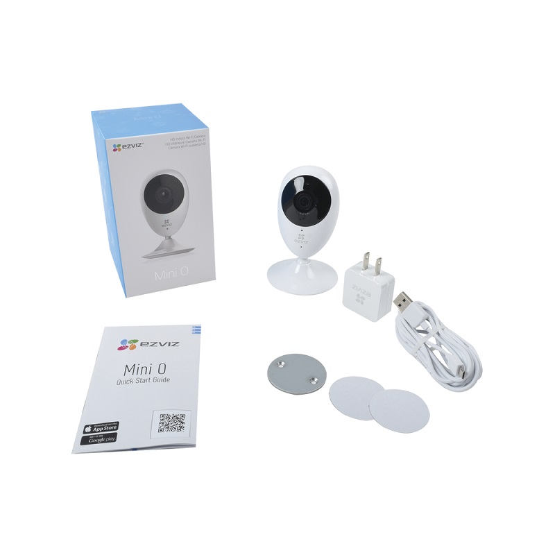 EZVIZ Mini Cámara De seguridad IP 1 Megapixel / Lente 2.8 mm / 7.5 mts IR / Detección de Movimiento / Grabación en la Nube / Notificación Push / Audio de dos vías / Memoria Micro SD