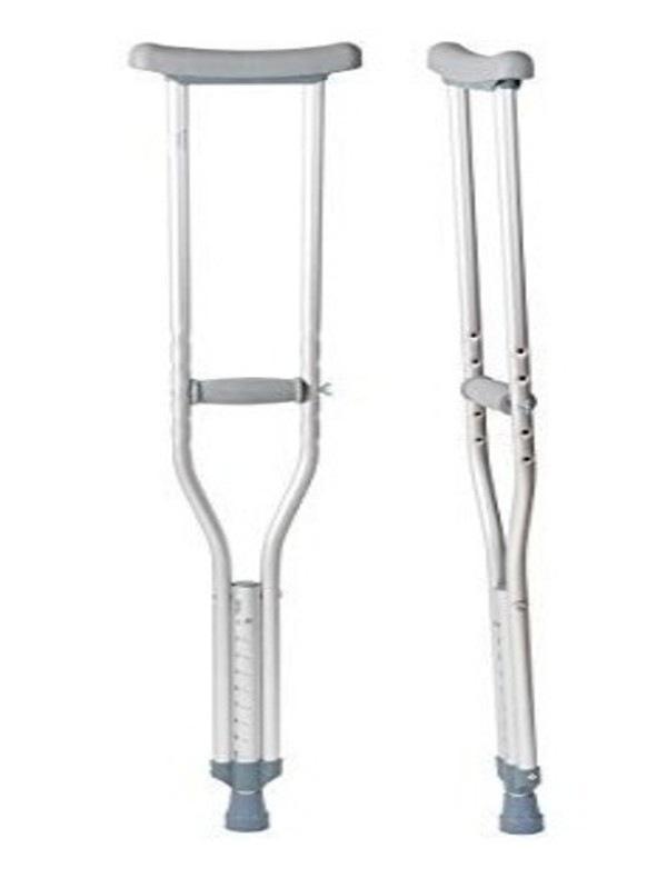 Muletas Axilares Ajustables De Aluminio Talla L