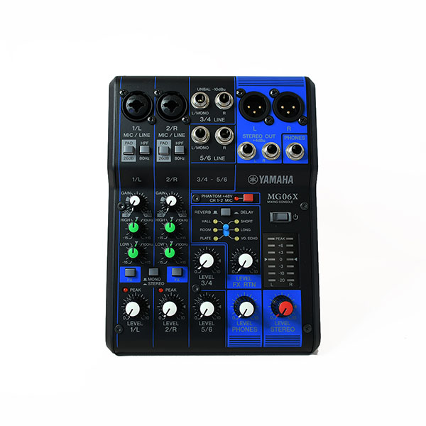Mezcladora Consola 6 Canales Con Efectos Yamaha Mg06x