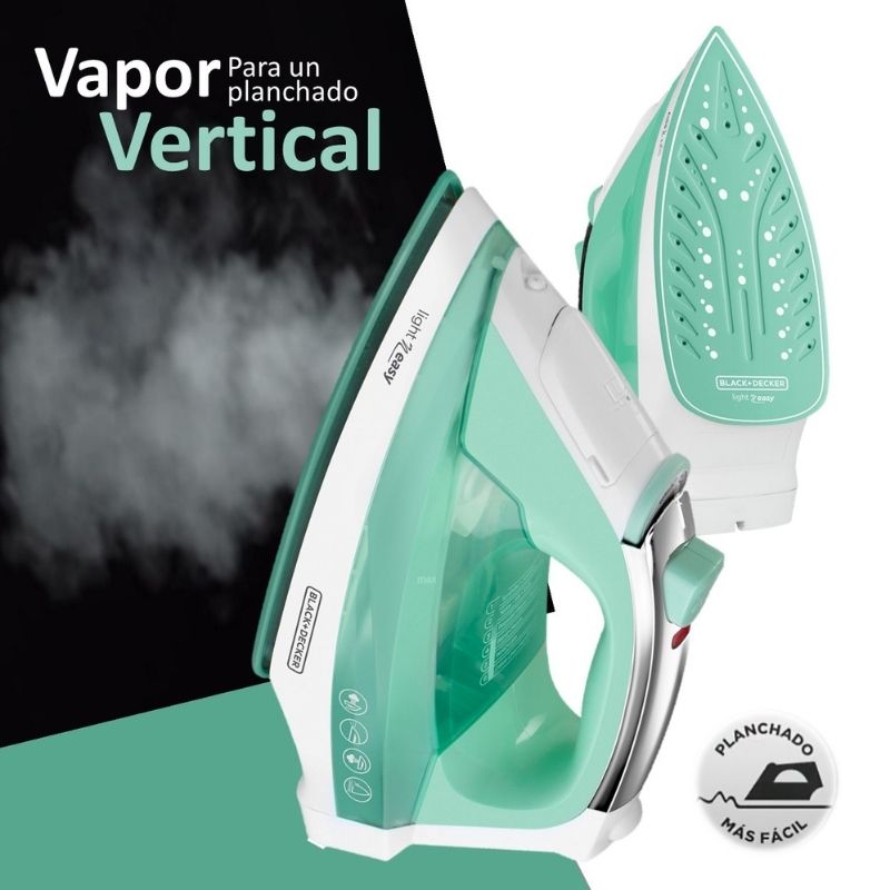 Plancha Ropa Vapor Vertical B+ D Suela Ceramica Control Temp