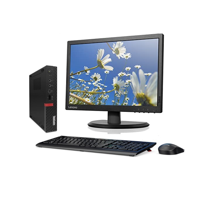 All In One Lenovo ThinkCentre M715q Tiny - AMD A6-7ma generación (3.0 GHZ)-18.5"- 8GB RAM - 500 GB  - WINDOWS, Equipo Clase B, Reacondicionado