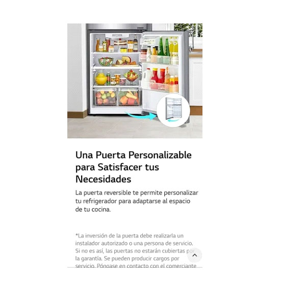 Refrigerador LG Inverter Gris Acero De 20pies Lt57bpsx