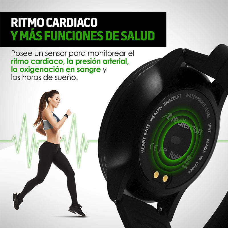 Smartwatch Reloj Inteligente Resistente al Agua Mod. W90 Redlemon