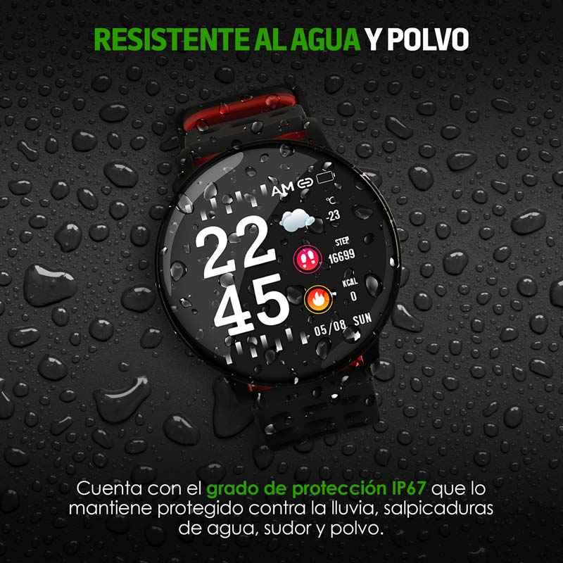 Smartwatch Reloj Inteligente Resistente al Agua Mod. W90 Redlemon