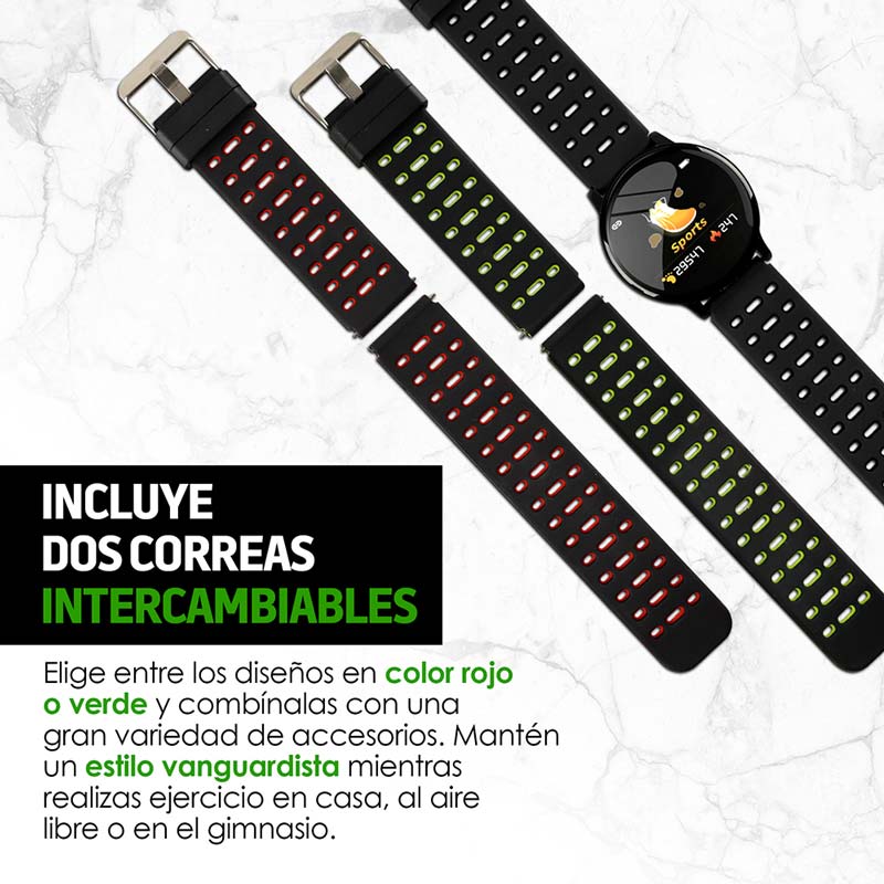Smartwatch Reloj Inteligente Resistente al Agua Mod. W90 Redlemon
