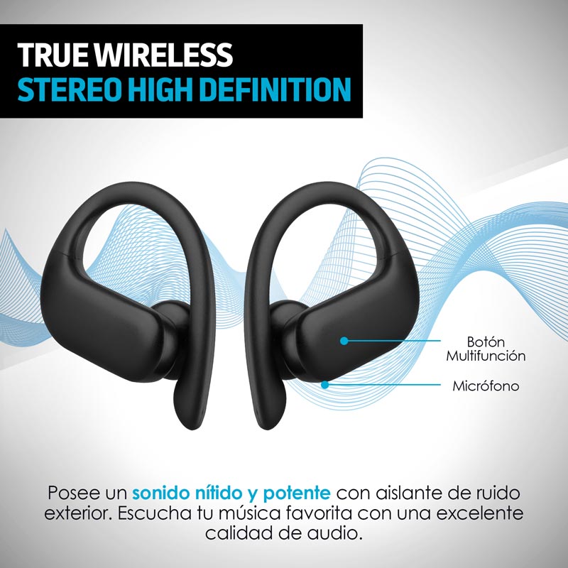 Audífonos Inalámbricos Bluetooth 5.0 TWS HD Air Sport 1 Redlemon.