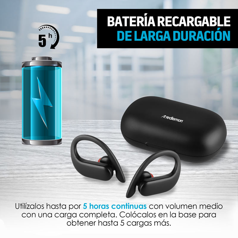 Audífonos Inalámbricos Bluetooth 5.0 TWS HD Air Sport 1 Redlemon.