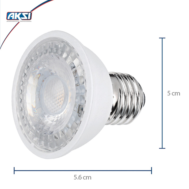 Pack de 10 Focos LED MR16 Aksi 3W luz calida Base E27