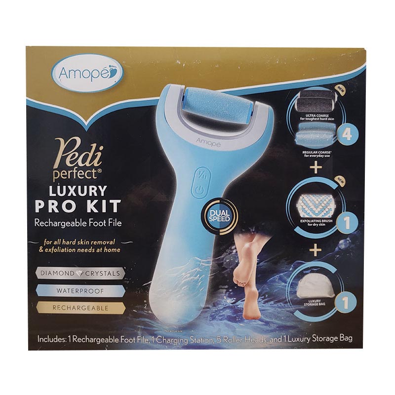 Lima Electronica para pies Recargable Pedi Perfect Luxury Pro Kit Reacondicionado Grado A