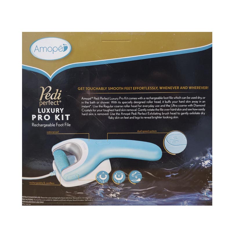 Lima Electronica para pies Recargable Pedi Perfect Luxury Pro Kit Reacondicionado Grado A
