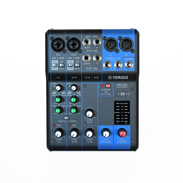 Mezcladora Análoga De 6 Canales Mg-06 Yamaha