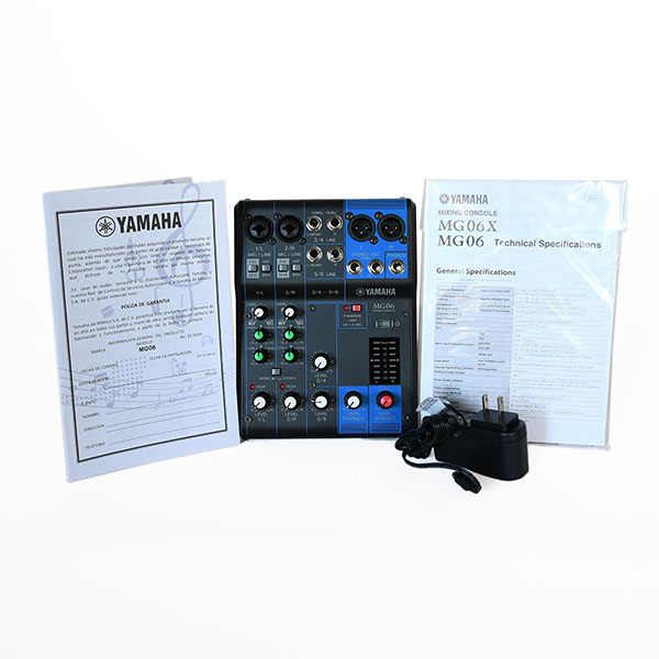 Mezcladora Análoga De 6 Canales Mg-06 Yamaha