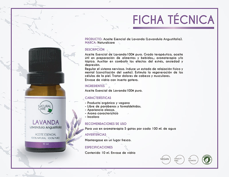 Aceite Esencial De Lavanda 100% Natural 100% Puro