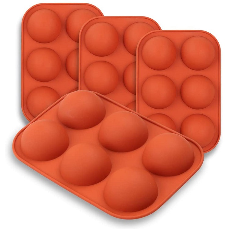 molde de silicon media esfera para chocobombas