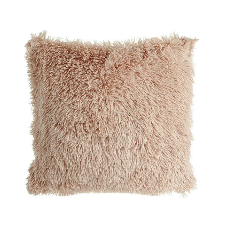Cojín Decorativo Peludo tipo peluche 45X45CM, Felpa Suave para la decoración de salas, oficina o recamara