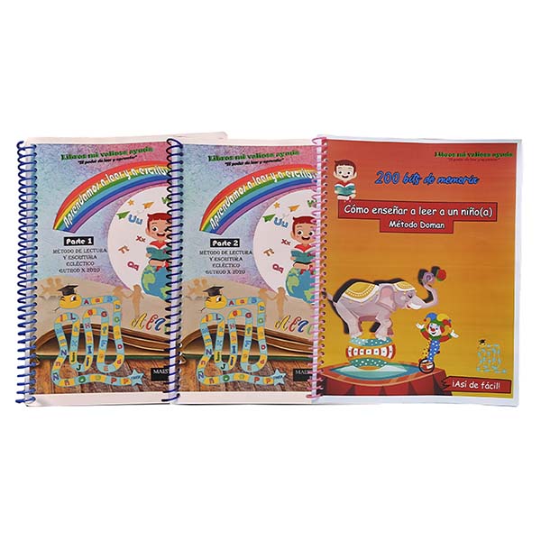 Aprendamos A Leer Y Escribir Vol: 1 Y 2 Y Método Doman
