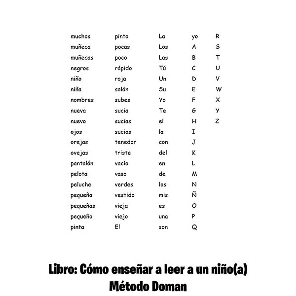 Libros: Método Doman Y Abecedario Para Niños De Preescolar