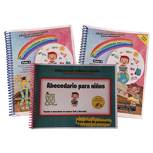 Libros: Aprendamos A Leer Y Escribir Vol 1 - 2 Y Abecedario Para Niños
