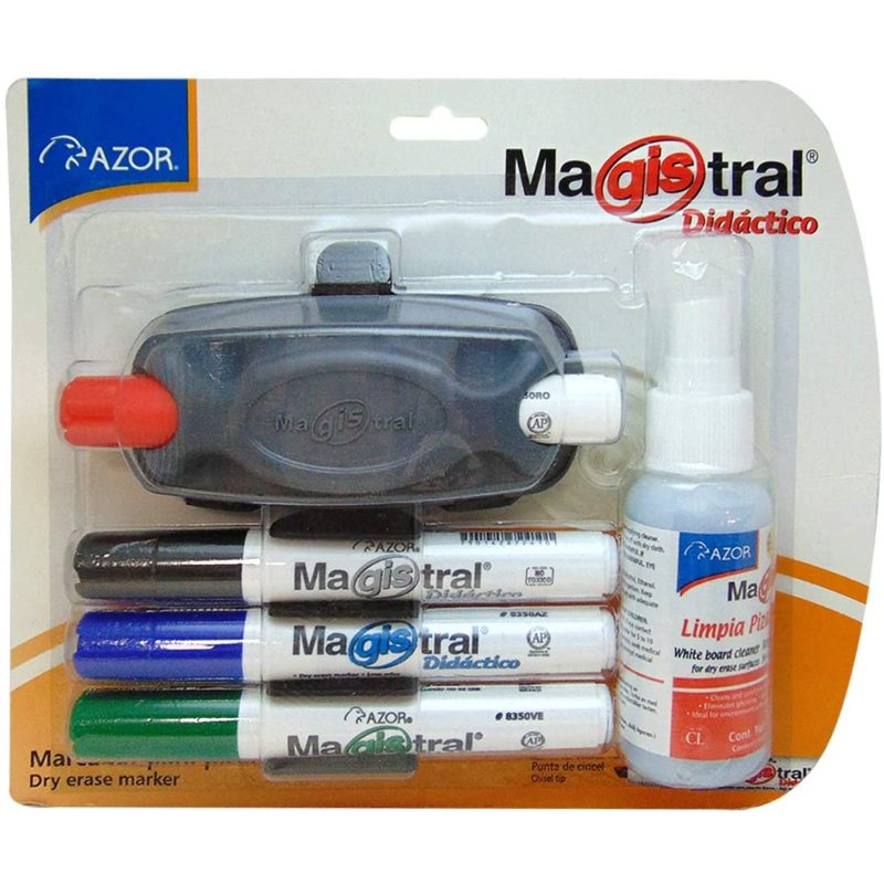 Marcador para pizarrón blanco, 7 piezas, Colores surtidos, Marcador Magistral 
