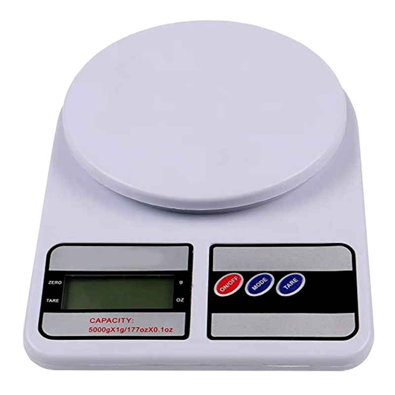 Set Bascula Digital Gramera Cocina De 1 A 5000 g + Cucharas Medidoras Utensilio Reposteria 