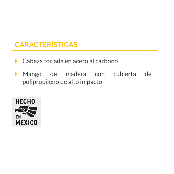 TALACHO-PICO GRANDE PARA  JARDINERIA  4.5 LB, MANGO MADERA 36", PRETUL 