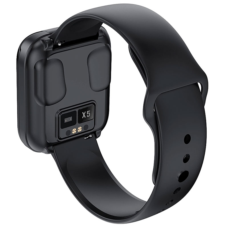 Fralugio Reloj Inteligente Smart Watch X5 2 en 1 Con Audífonos Bluetooth True Wireless