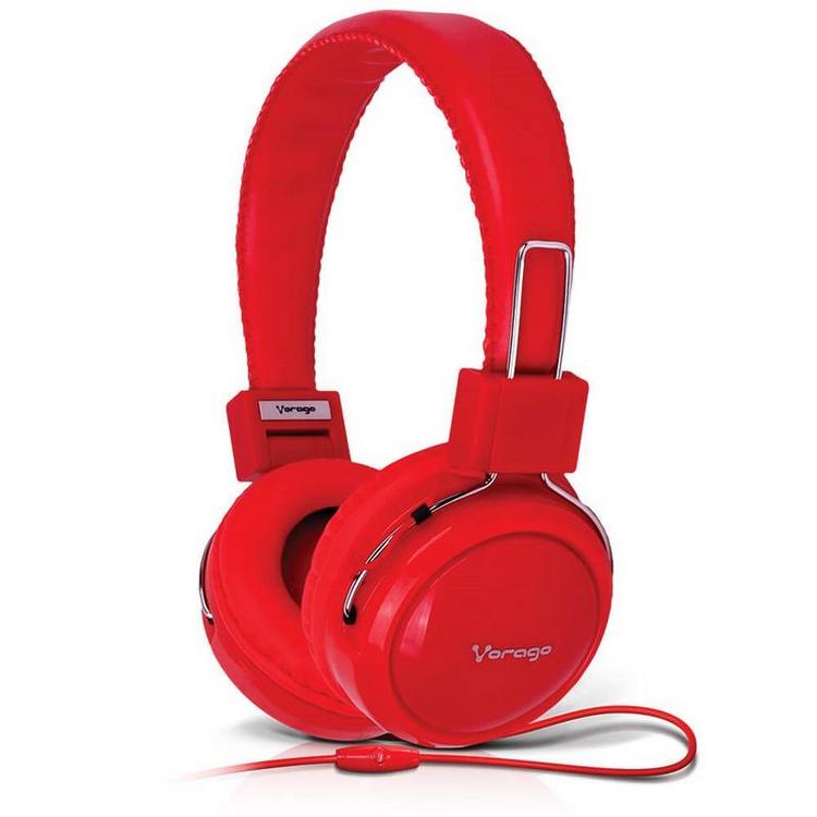 Audífonos de Diadema Vorago HP300 Rojo 
