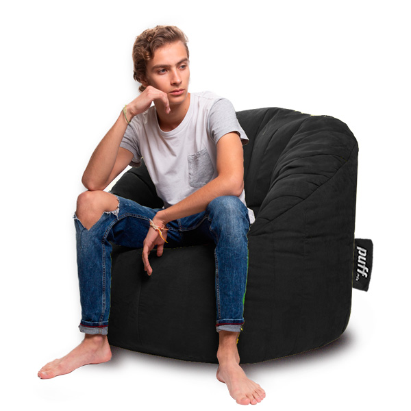 Sillón Puff Mx Acabado Gamuza Lounger