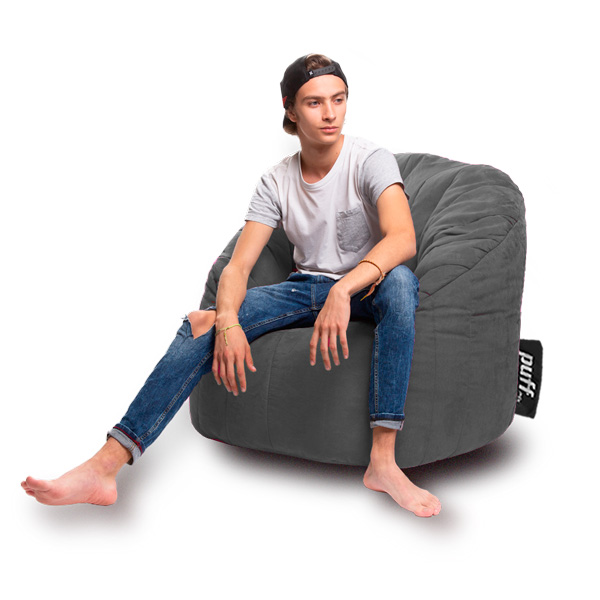 Sillón Puff Mx Acabado Gamuza Lounger