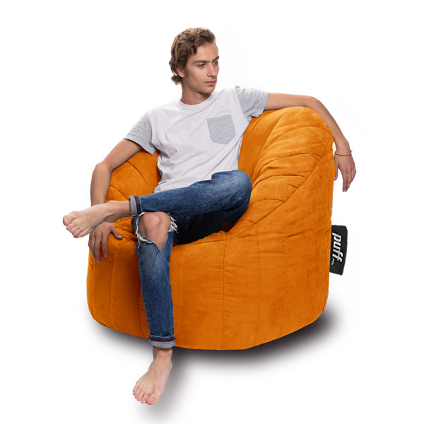 Sillón Puff Mx Acabado Gamuza Lounger